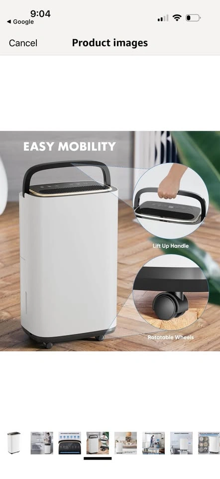 New 2100 sq ft Portable Dehumidifier - photo 5