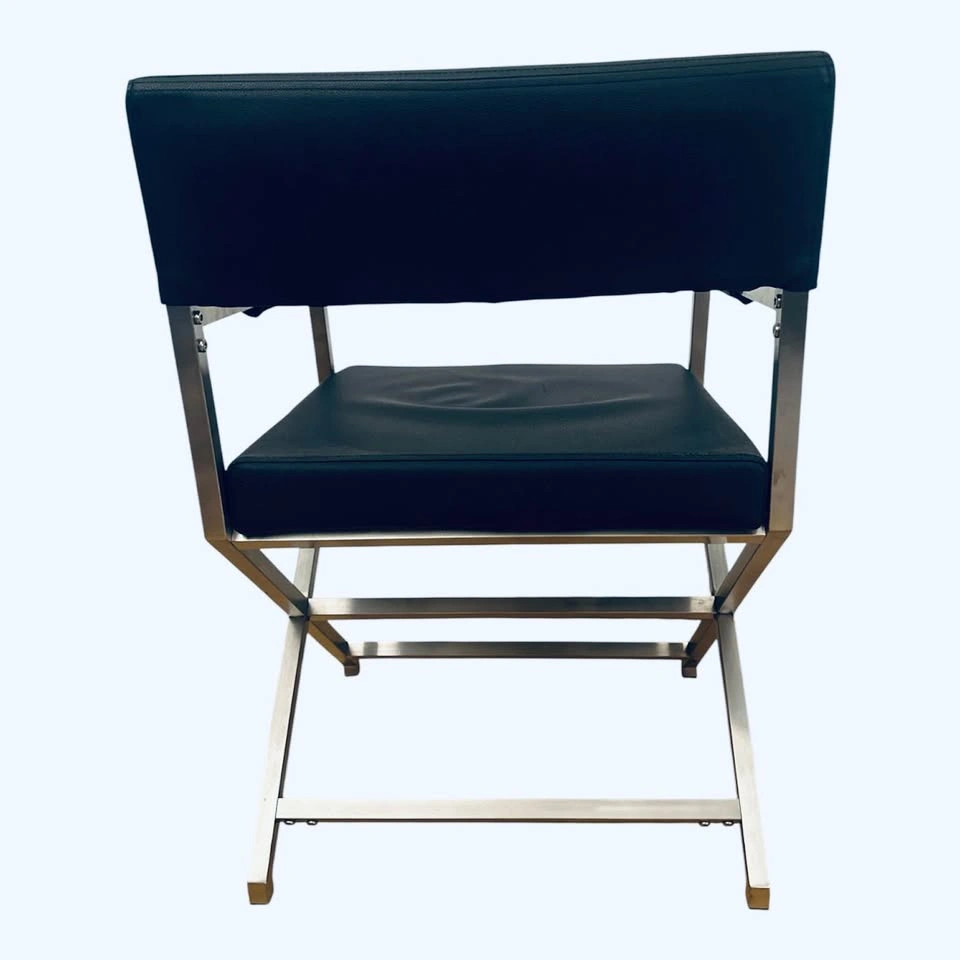 Black Leather Accent Chair - photo 4