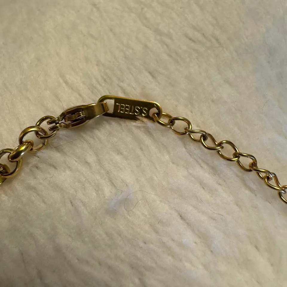 NEW 🧡 Egyptian Revival Turquoise Cabochon Gold Bracelet image indicator(6)