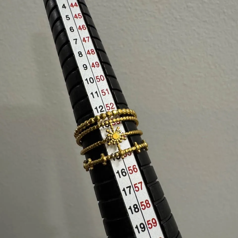 NEW 🧡 Adjustable Gold Plated Celestial Star Ring image indicator(5)