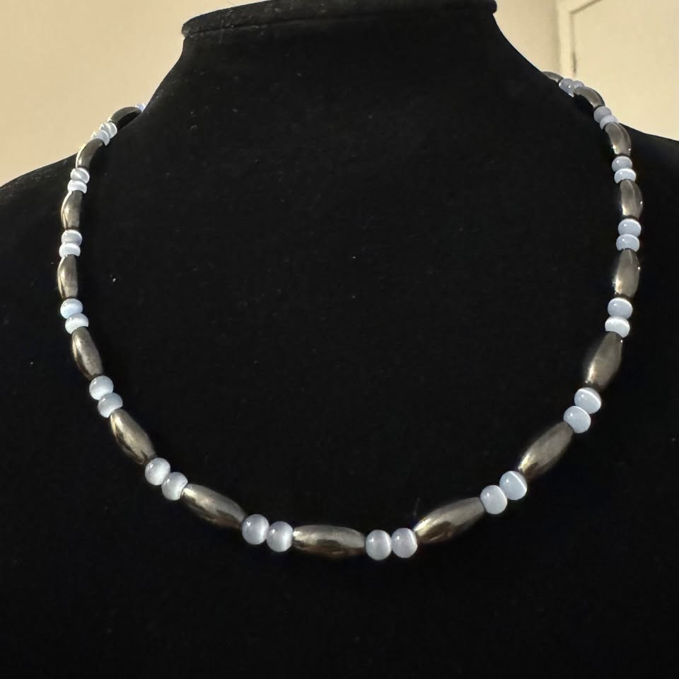 Hematite Cat’s Eye Magnetic Necklace/Bracelet - photo 2