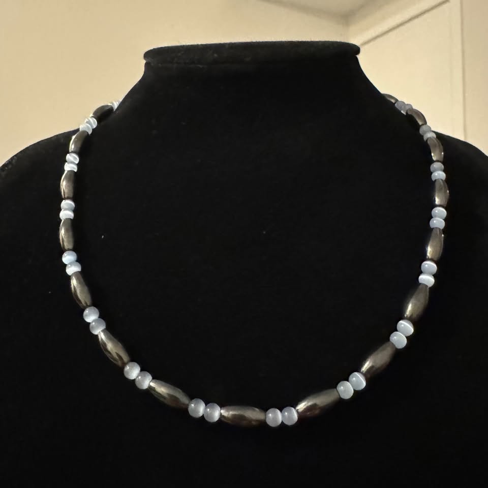 Hematite Cat’s Eye Magnetic Necklace/Bracelet - photo 5