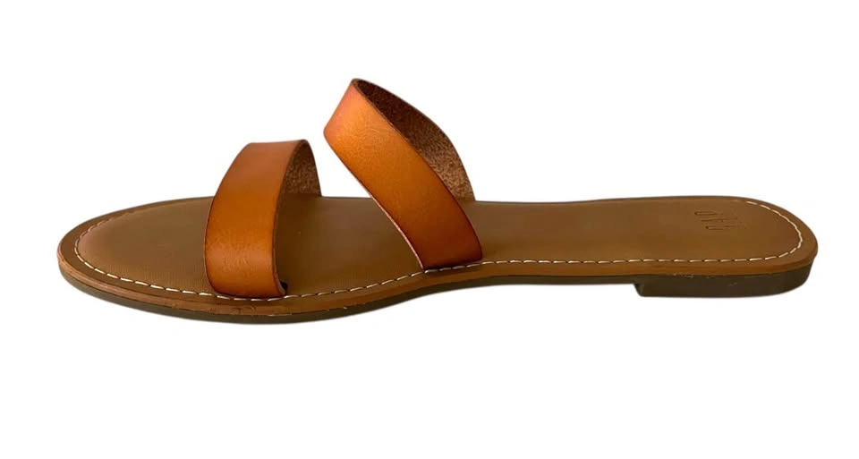 GAP Leather Slide Sandals Size 10 Two Strap Flat Casual Summer S - photo 4