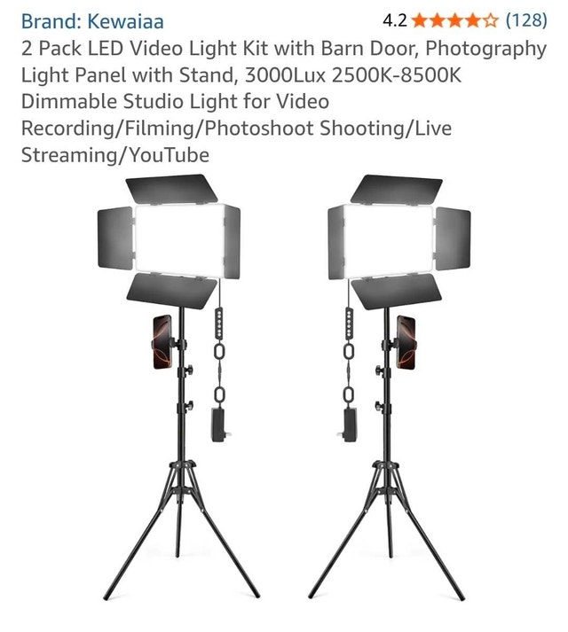 Kewaiaa LED Video Light Kit
