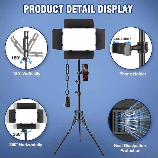 Kewaiaa LED Video Light Kit - photo 4