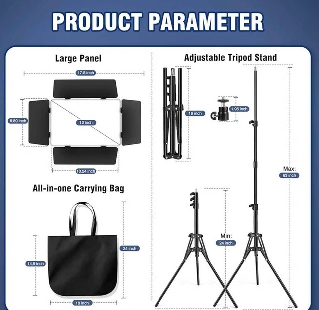 Kewaiaa LED Video Light Kit - photo 5