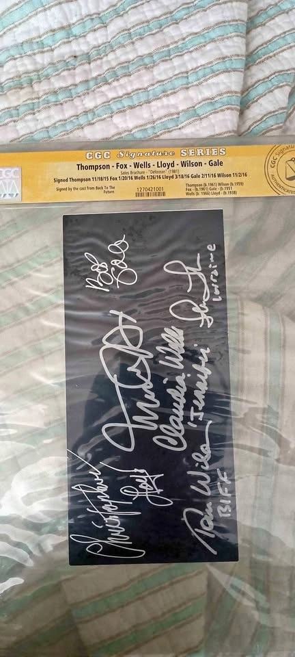 🔥 Back to the Future Cast Signed Display – CGC Signature Series