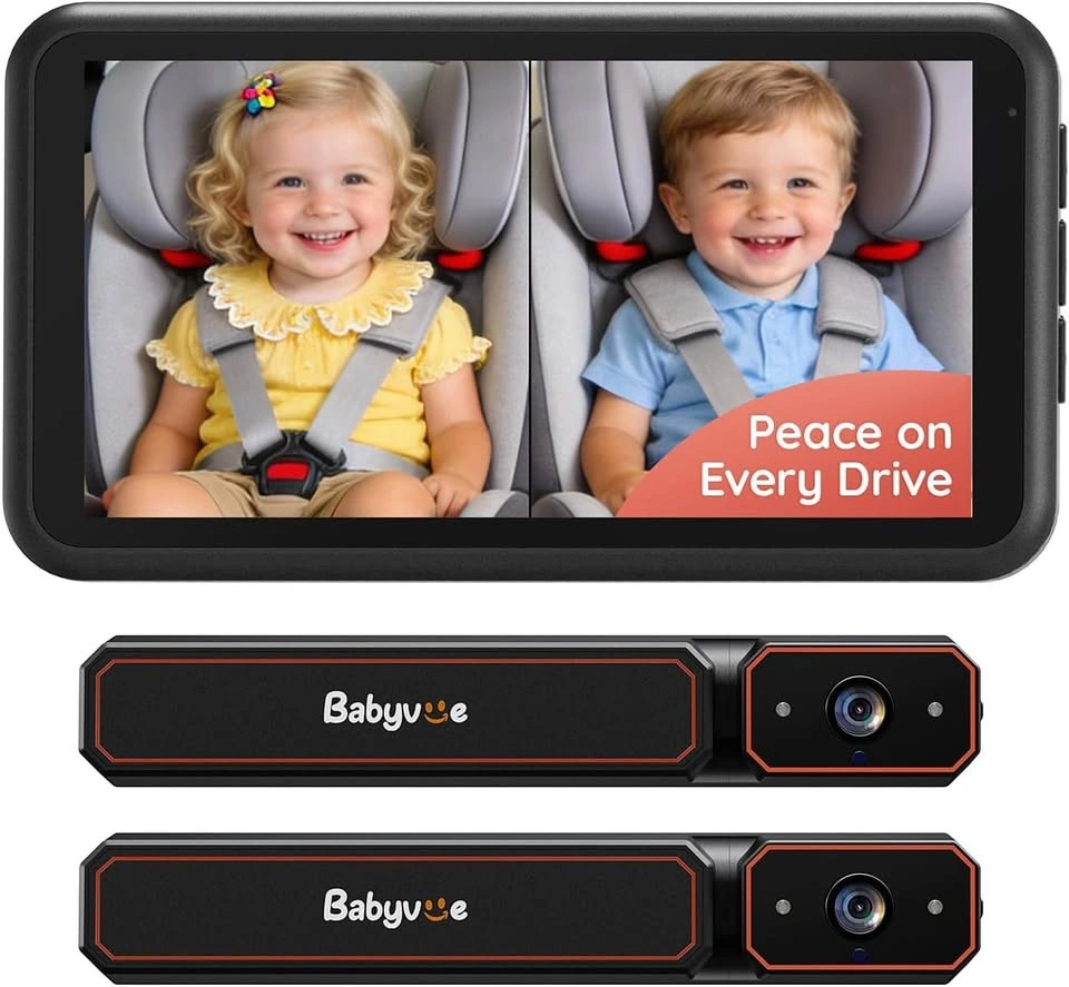 Babyvue BV6PRO Wireless Baby Car Monitor - Dual Camera