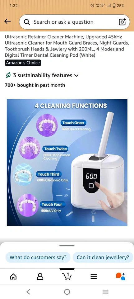 Retainer cleaner