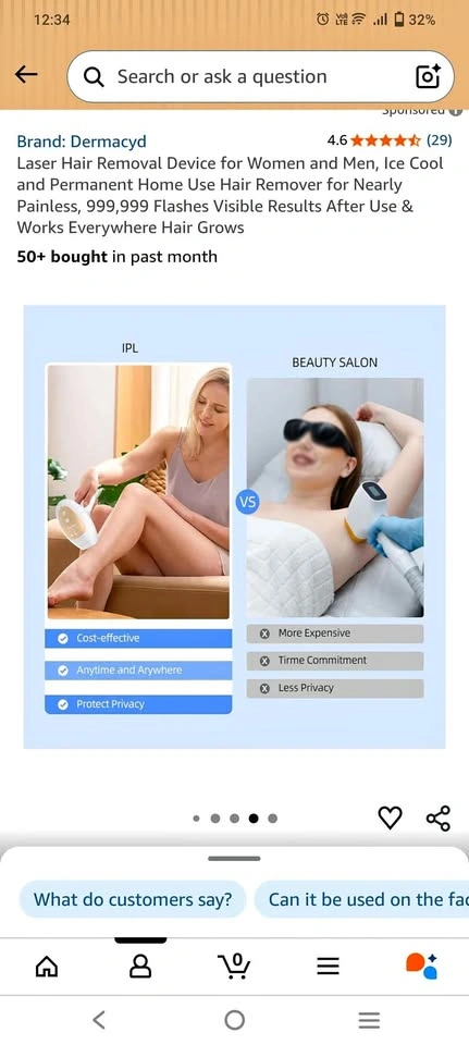 Ice cooling Hair removal