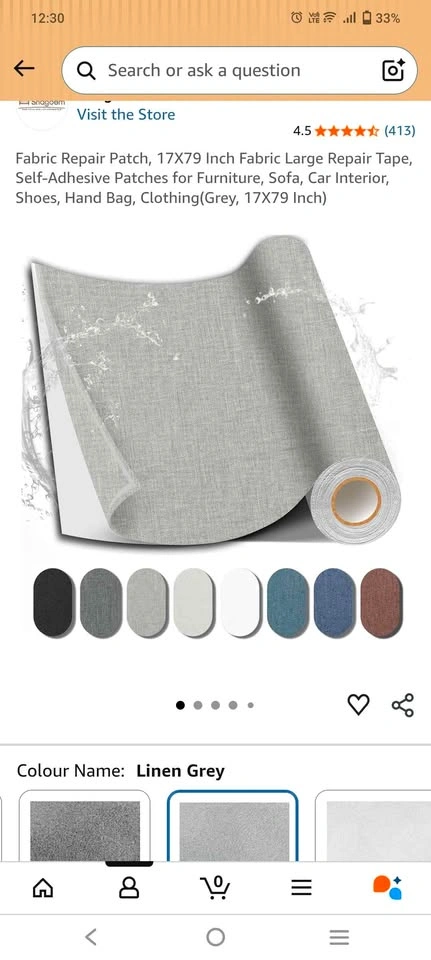 Fabric repair patch for furniture - photo 5
