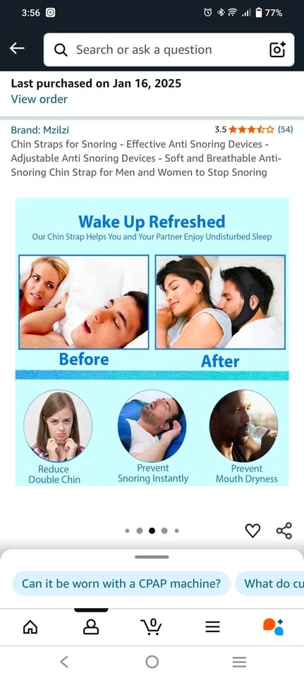 Anti snoring chin strap - photo 2