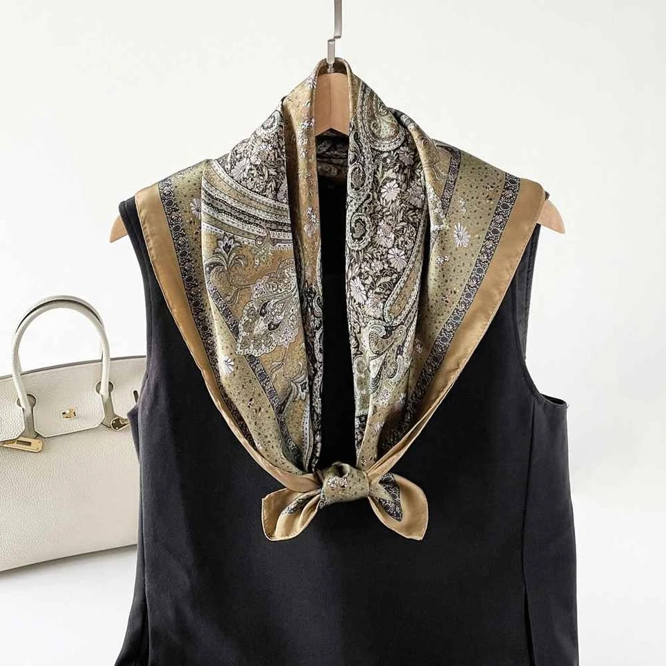 Brand NEW Square Satin Scarf 70x70cm for Spring/Summer - photo 3