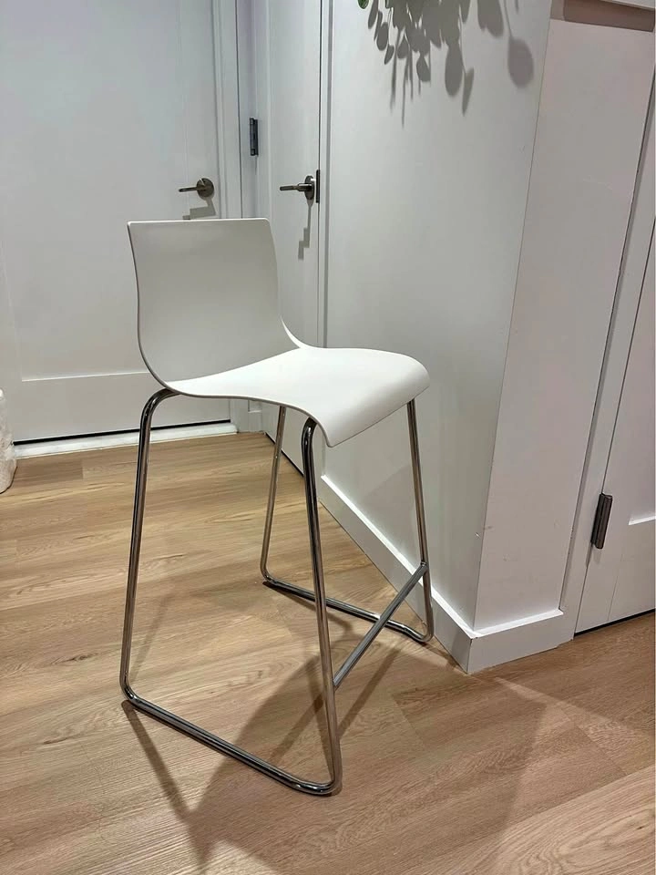 White Modern Simplistic Barstool