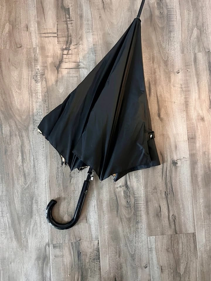 Fulton Bloomsbury Black Leopard Umbrella - New with Tags - photo 4