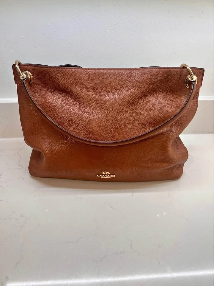 Coach Tan Caramel Leather Shoulder Bag