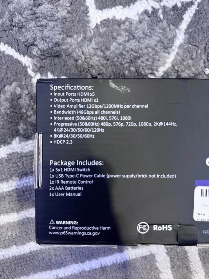 Fosmon 8K HDMI Switch - photo 3