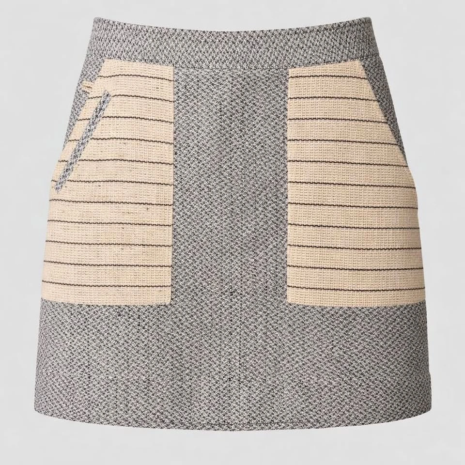 Billy Reid Italy Cotton Silk Mini Skirt - Size 10