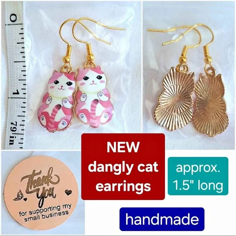 Cat Earrings - NEW