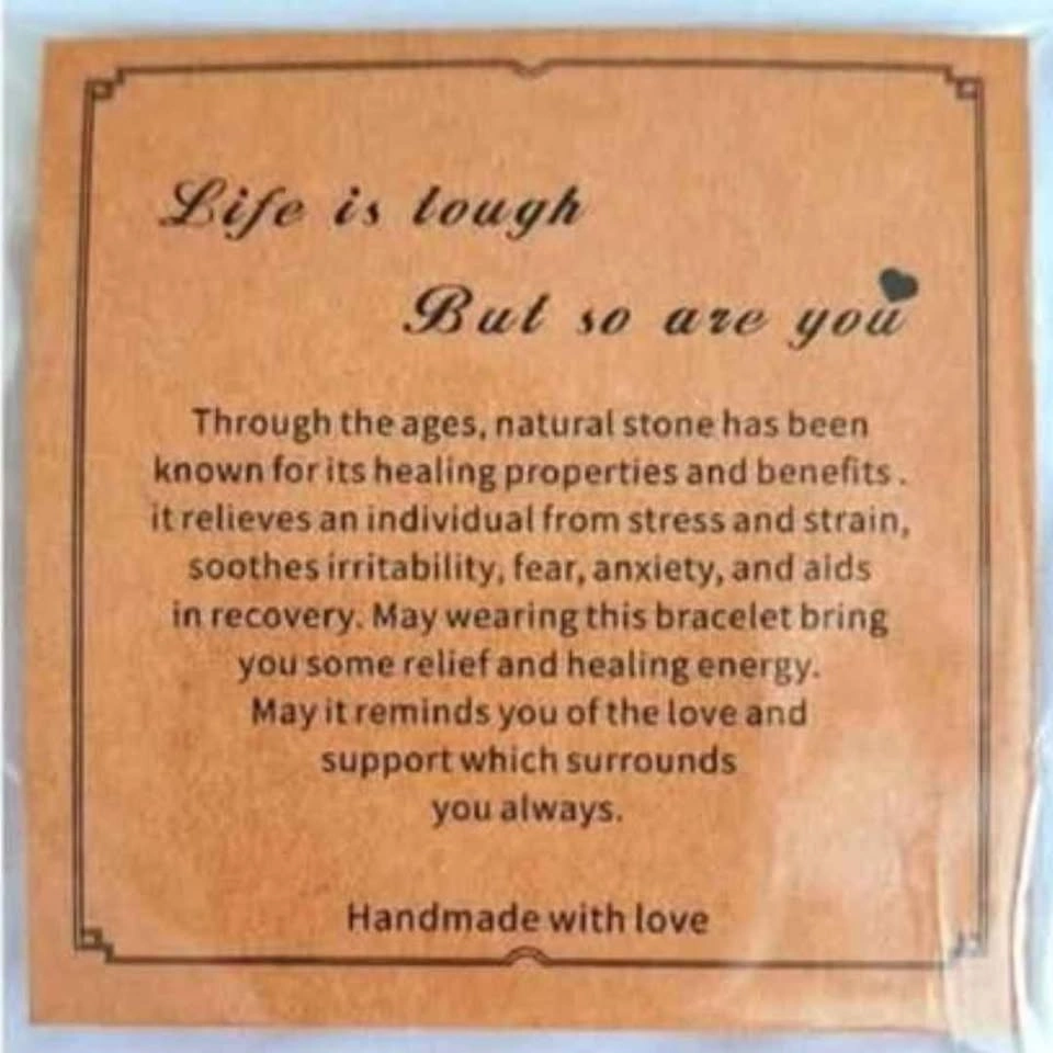 NEW Beaded Bracelet - Life is Tough, but so are you - photo 3