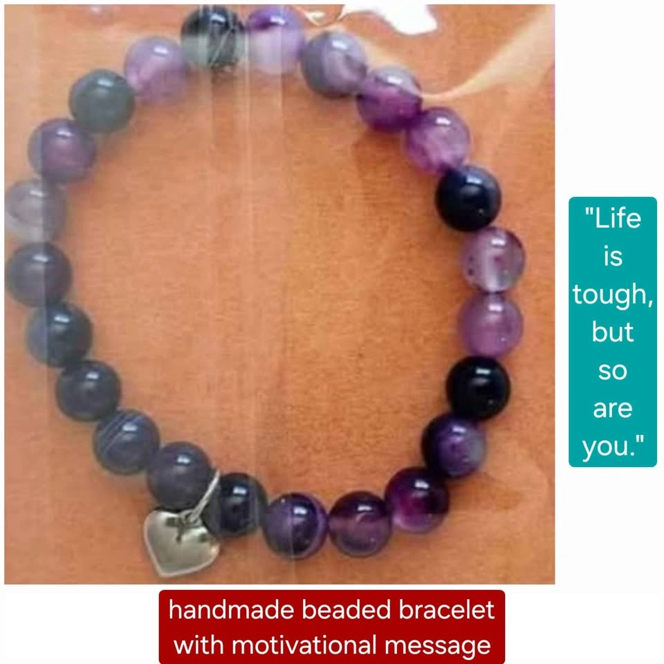 NEW Beaded Bracelet - Life is Tough, but so are you - photo 5