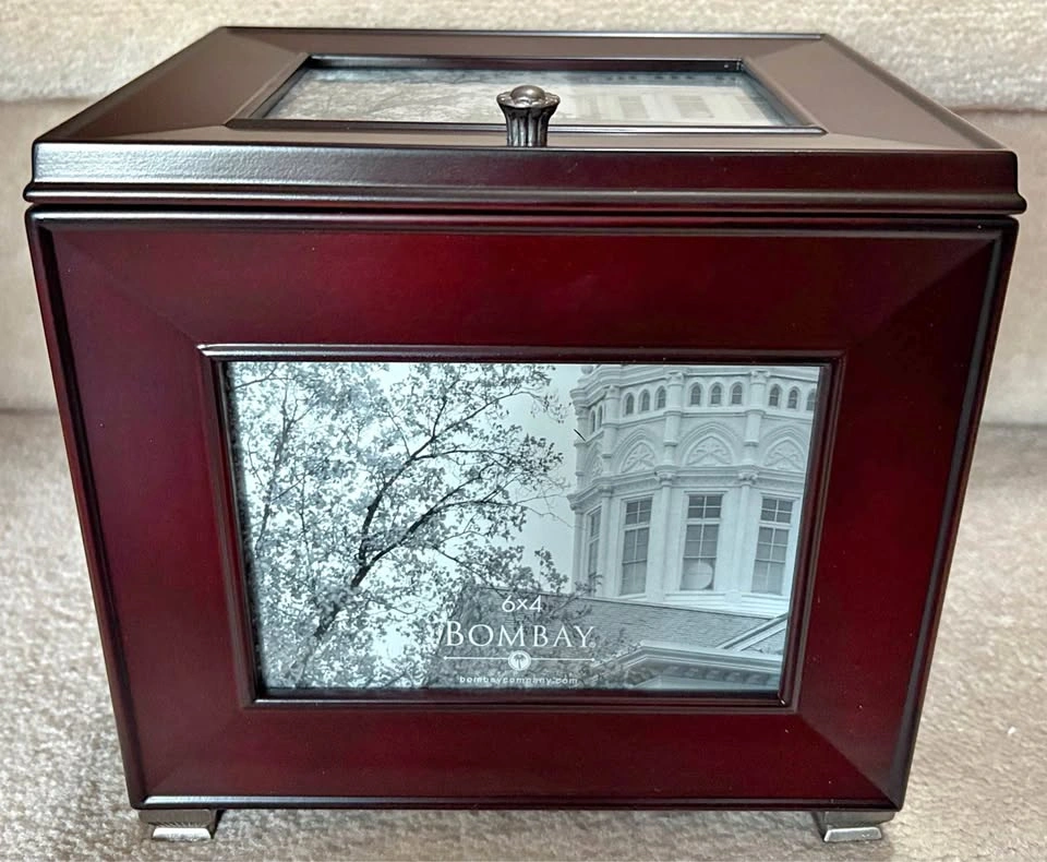 Brand New Bombay Wooden Photo Box