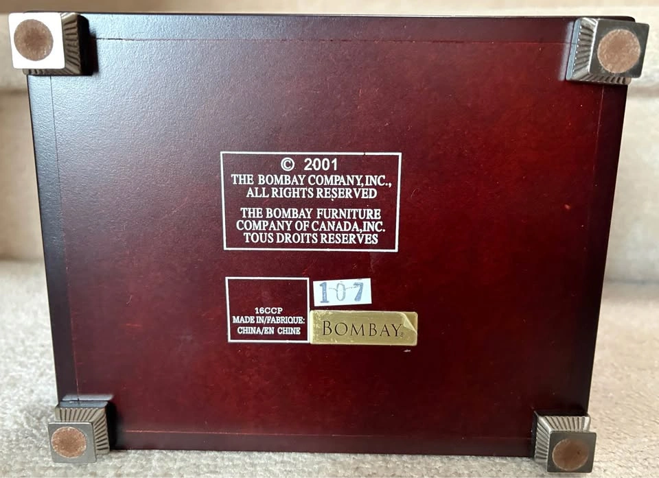 Brand New Bombay Wooden Photo Box - photo 5
