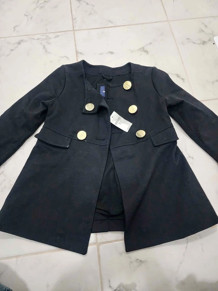 Brand New Gap Black Coat size XS (4-5)