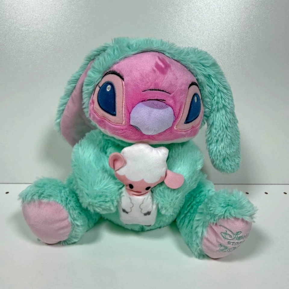 Disney Store Angel Pink Mint Green Bunny Plush 2019 - Easter plu