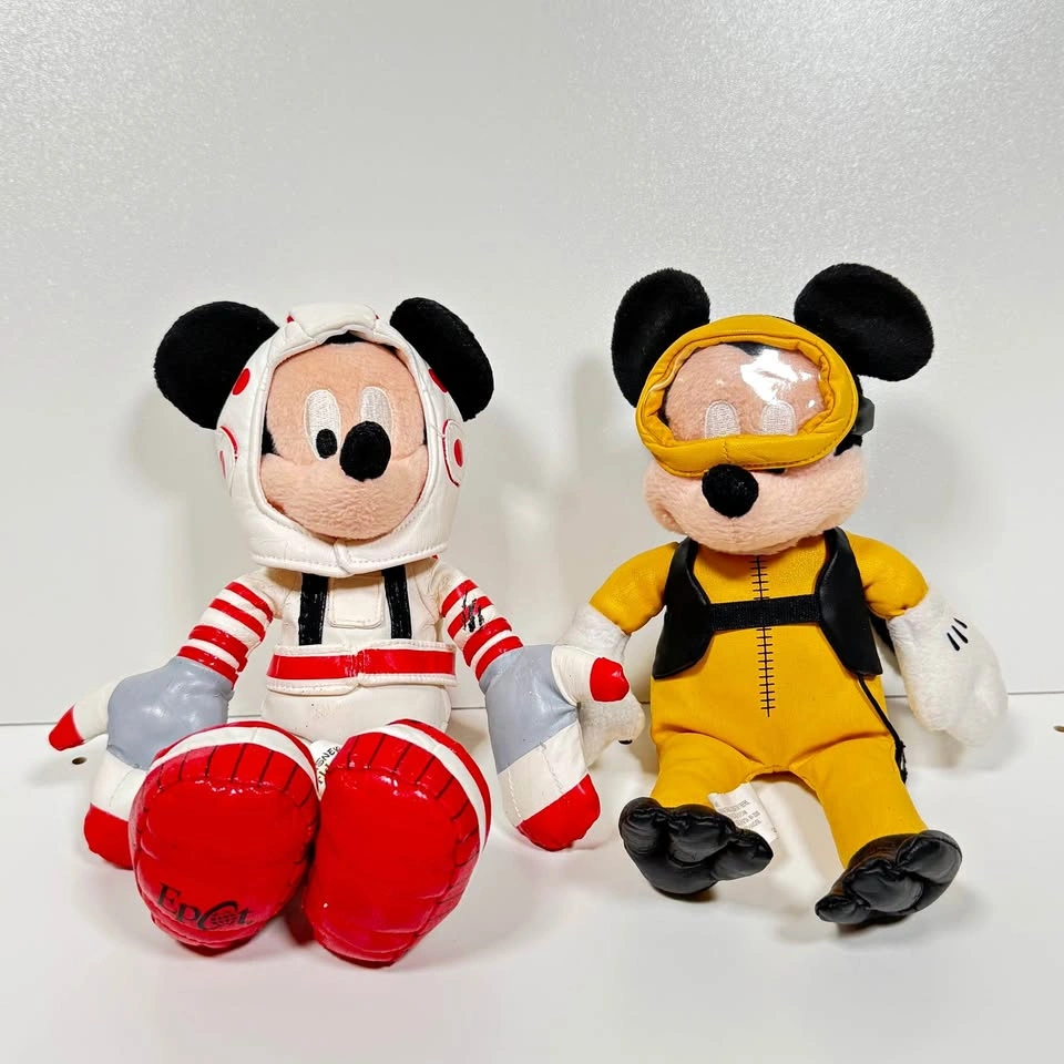 Disney Mickey Mouse Astronaut & Scuba Diver Plush Toys