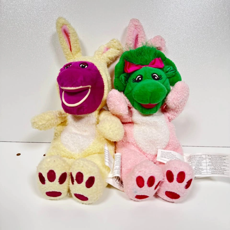 Barney & Baby Bop Bunny Plush Stuffed Animals