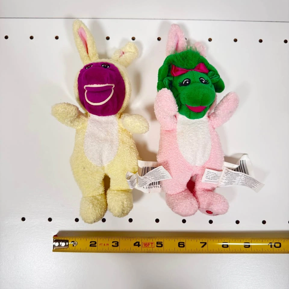 Barney & Baby Bop Bunny Plush Stuffed Animals - photo 4