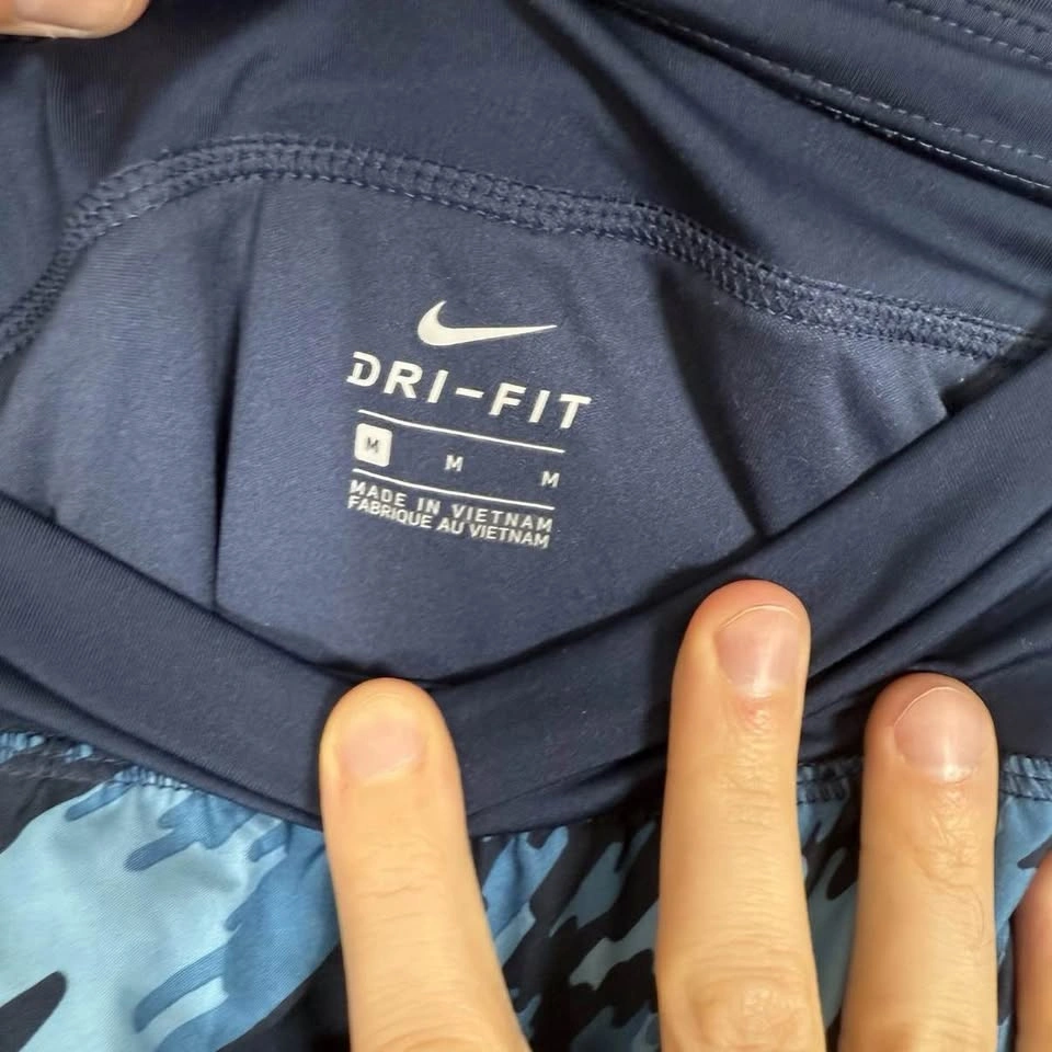 Nike Dri-Fit Camo Shorts Blue Women's Medium - photo 2