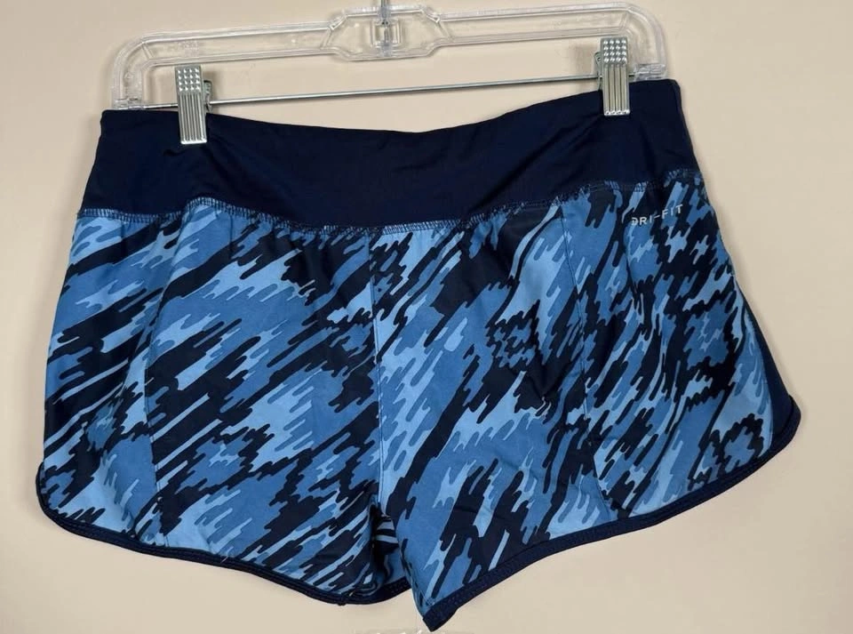 Nike Dri-Fit Camo Shorts Blue Women's Medium - photo 3