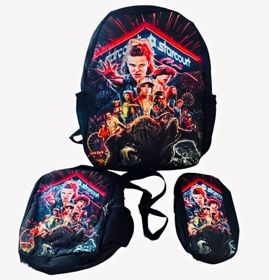 NEW Stranger Things Backpack, Lunch Case & Pencil Case Set