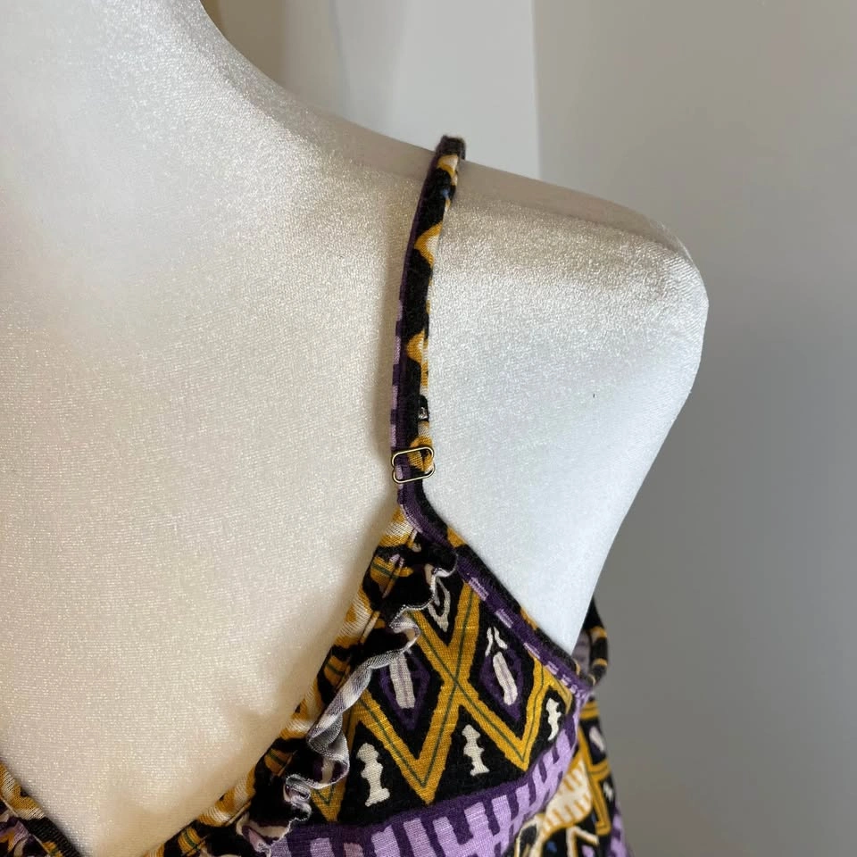 KISMET Colourful Patterned V-Neck Camisole - Size L - photo 4