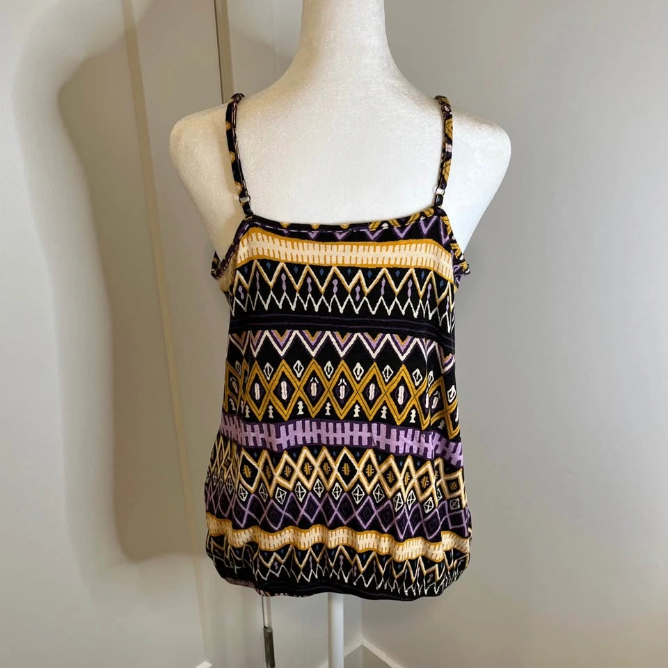 KISMET Colourful Patterned V-Neck Camisole - Size L - photo 5