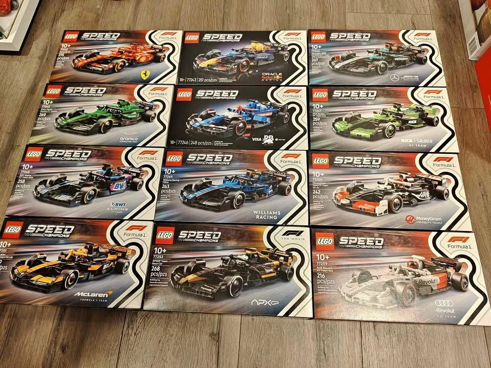 BNIB LEGO F1 Speed Champions 12 Sets