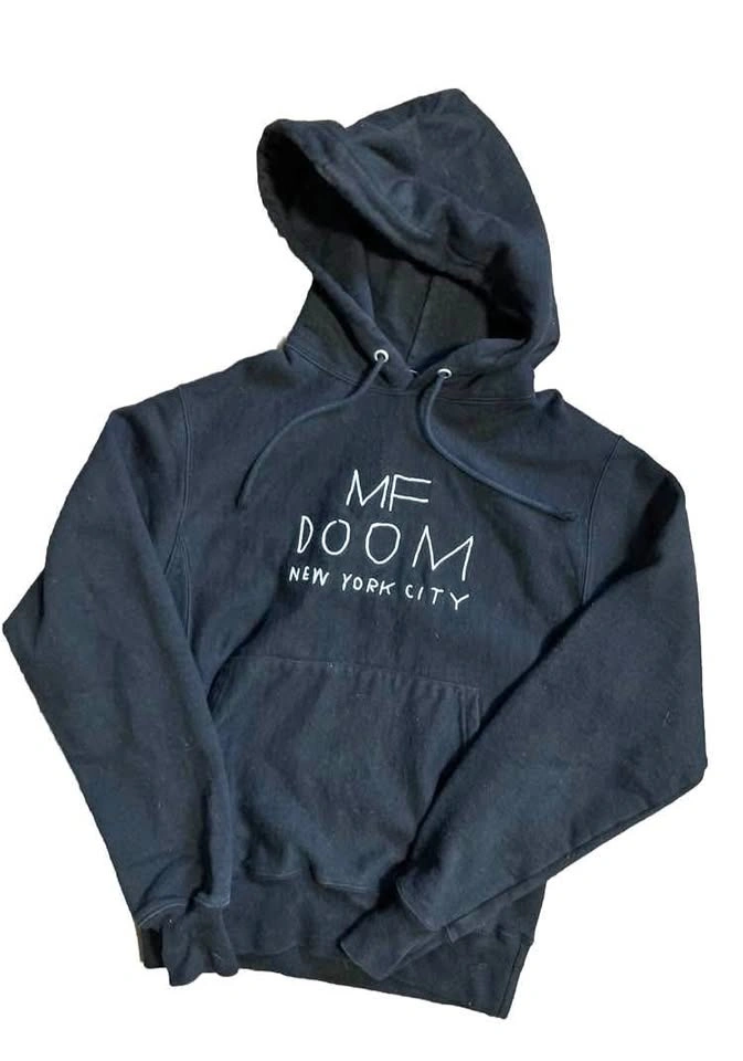 MF DOOM NYC Gas Drawls Champion Hoodie - Vintage Embroidered - S