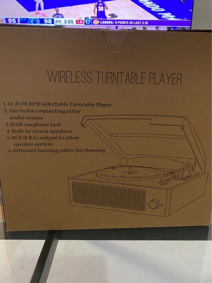Wireless Turntable Record Player w/ Built-in Speakers - photo 3