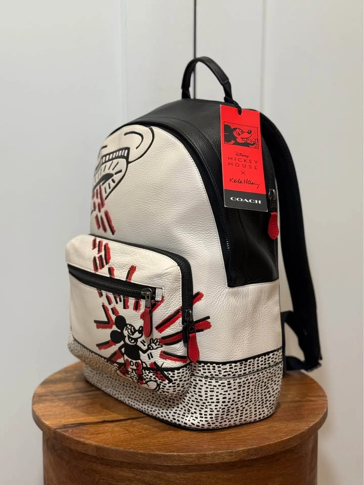 RARE Limited Edition Coach x Disney x Keith Haring West Backpack - photo 2