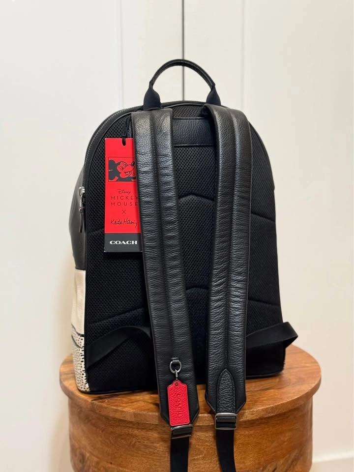 RARE Limited Edition Coach x Disney x Keith Haring West Backpack - photo 3