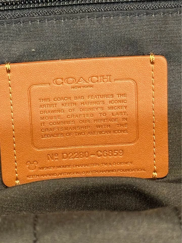 RARE Limited Edition Coach x Disney x Keith Haring West Backpack - photo 5