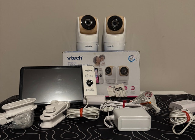 VTech VM919-2HD Baby Monitor – 7″ HD 2 Camera Pan & Tilt