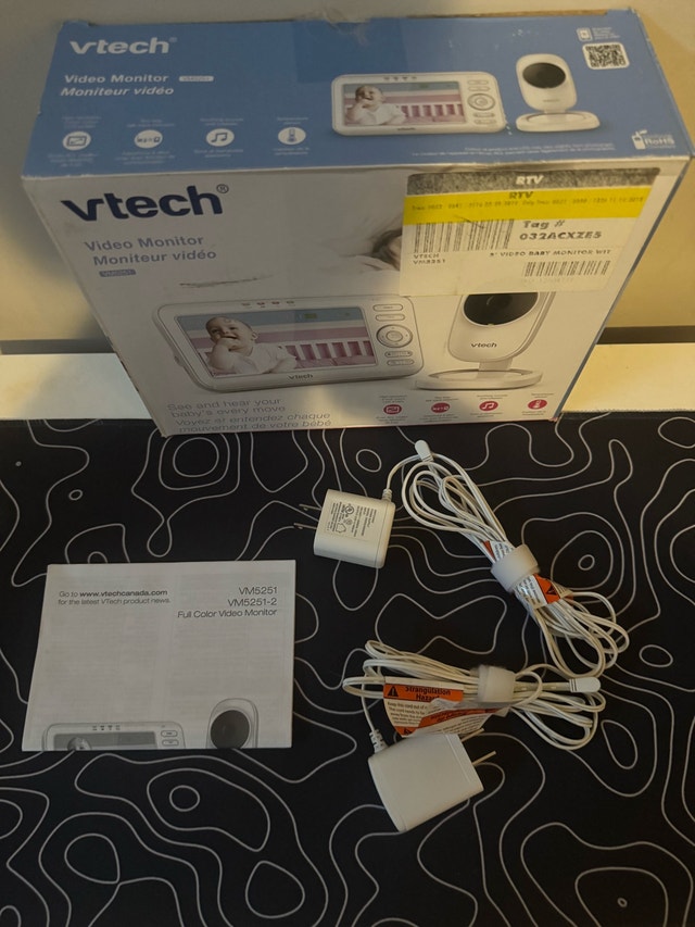 VTech VM5251 Baby Monitor 5" Screen Night Vision Two Way Talk - photo 4