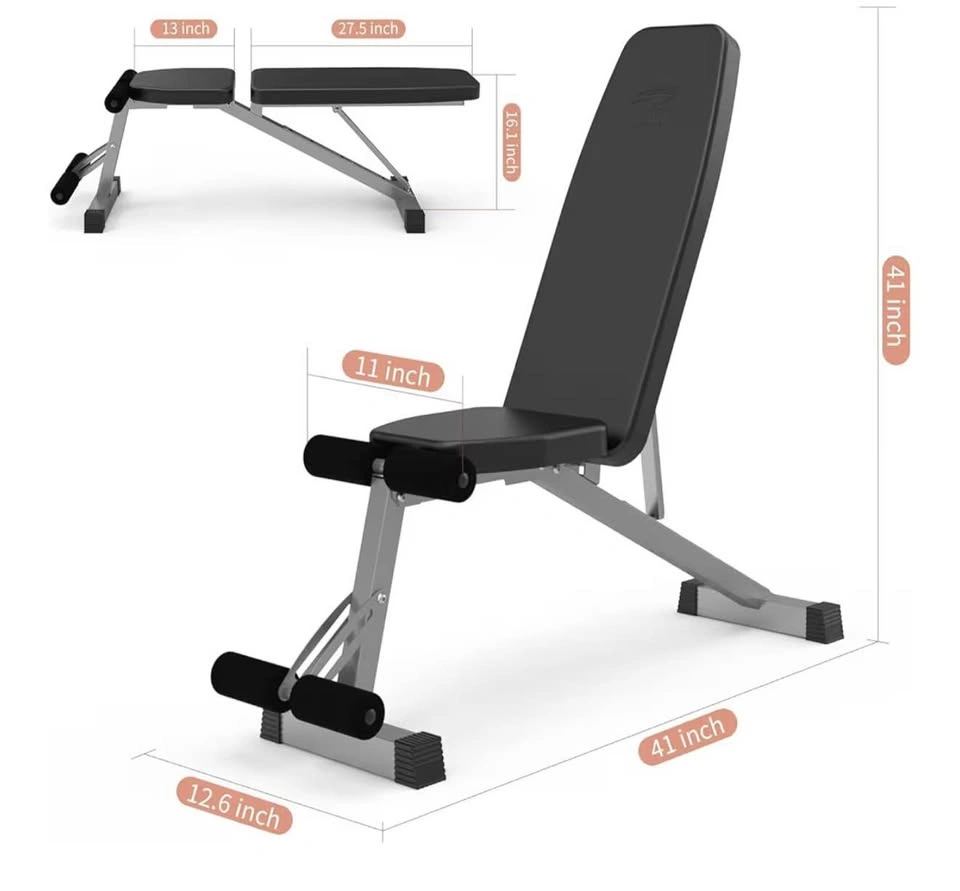 leikefitness Adjustable Weight Bench Foldable Workout Exercise B - photo 2