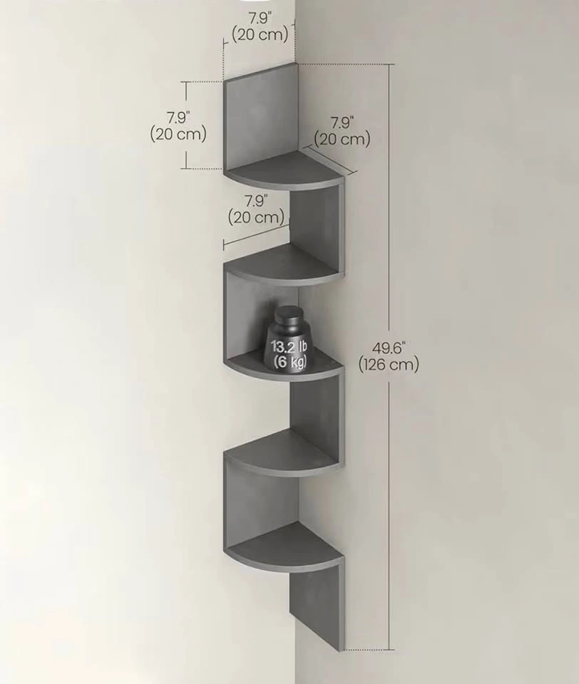 VASAGLE 5-Tier Corner Shelf - photo 3
