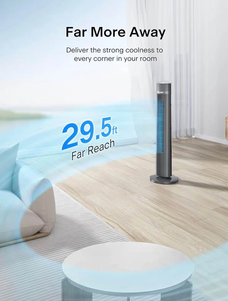 PELONIS 40 inch Bladeless Tower Fan with Remote - photo 3