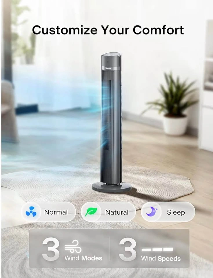PELONIS 40 inch Bladeless Tower Fan with Remote - photo 4
