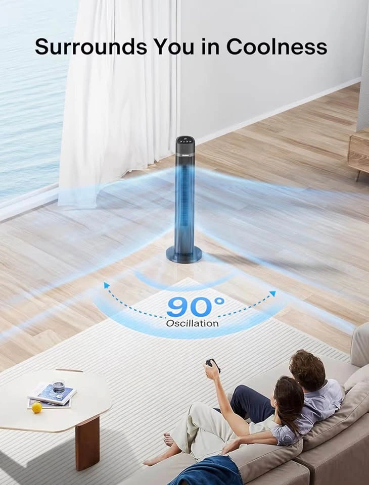 PELONIS 40 inch Bladeless Tower Fan with Remote - photo 5